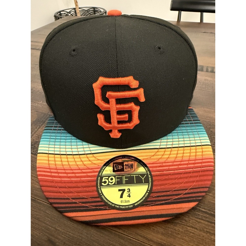 New Era Sz 7 1/2 San Francisco Giants Turn Back The Clock 59FIFTY Fitted Hat NWT